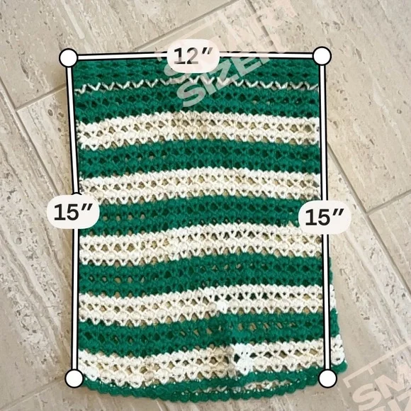Lovers + Friends Green and White Crochet Skirt Set - Picture 9 of 12